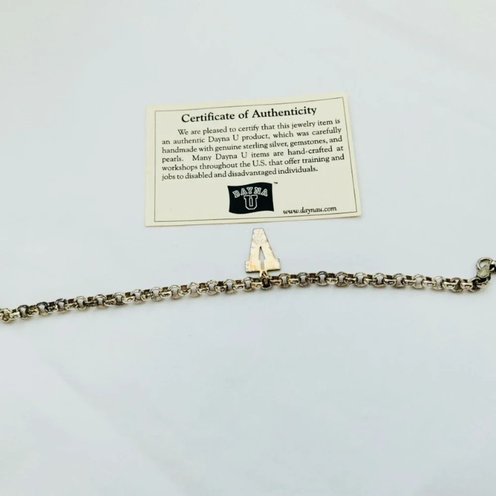 STERLING SILVER VINTAGE VANDERBILT UNIVERSITY CHARM BRACELET MADE IN ITALY NIB - Picture 1 of 12